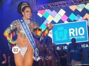 Clara Paixão, Carnival Queen in Rio and Stockholm 2016 • Foto: Portal do Samba